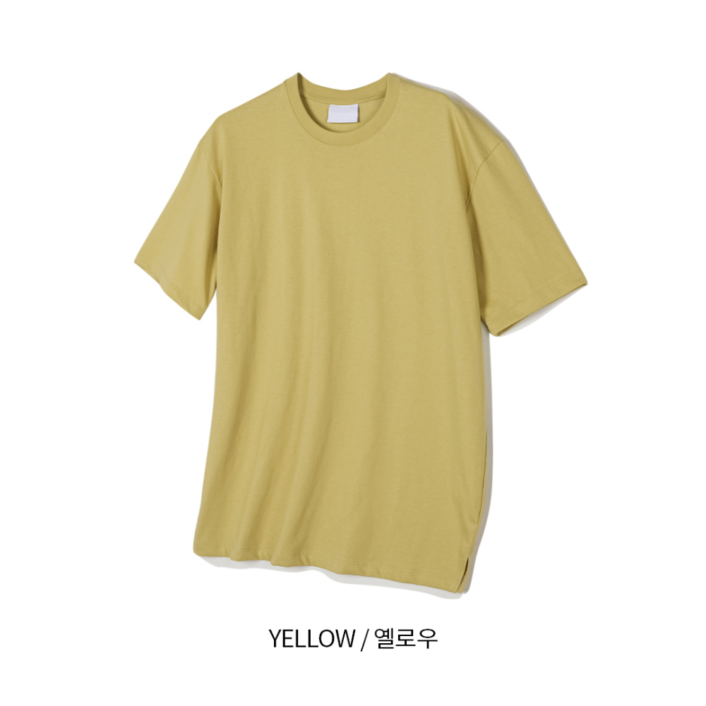 반팔 티셔츠 옐로우 색상 이미지-S1L49