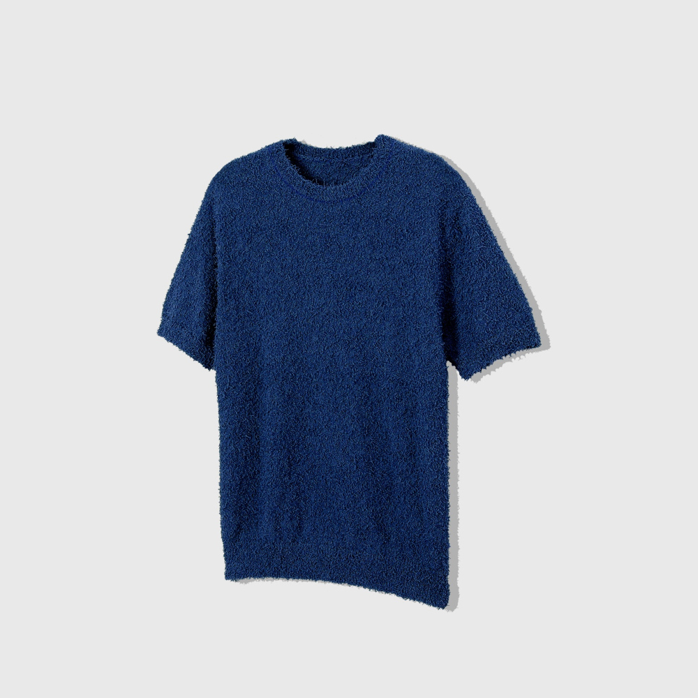 반팔 티셔츠 네이비블루 색상 이미지-S1L42